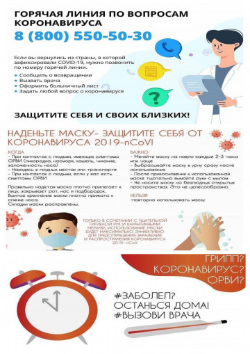 Правила профилактики коронавирусной инфекции!